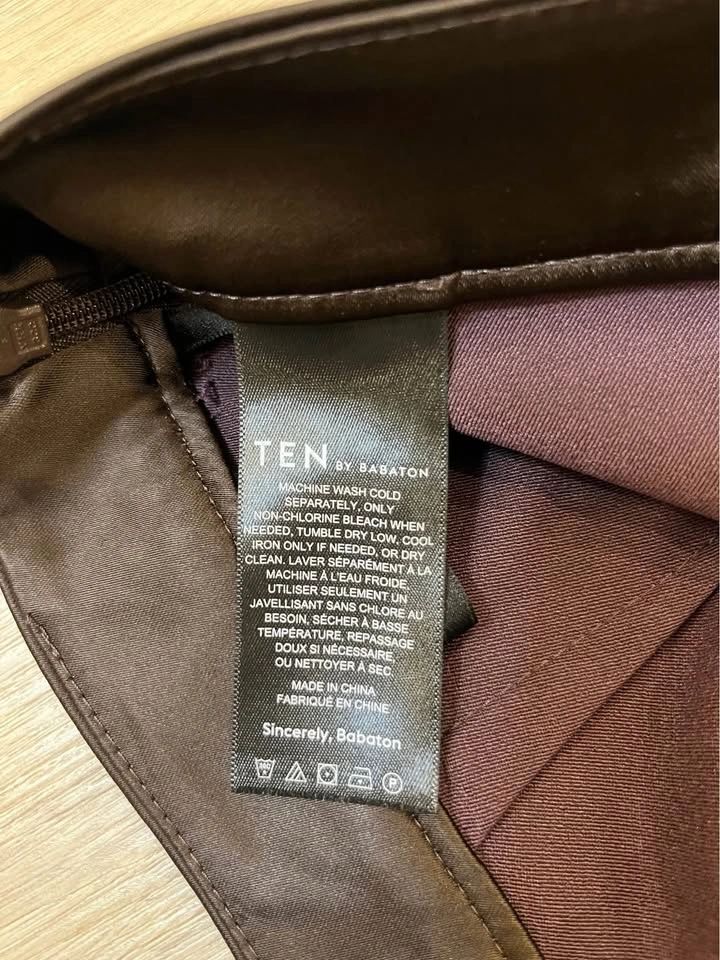 TEN by BABATON Dark Brown Bootcut Flare Pants - Size 8 - photo 5