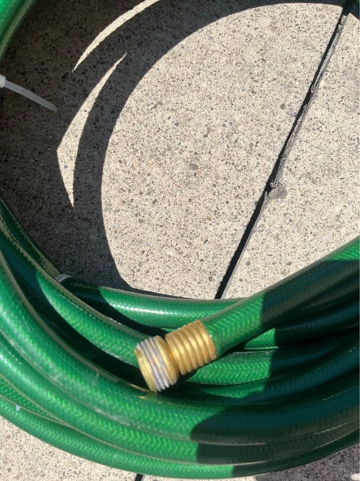 50 Ft Heavy-Duty Garden Hose | Brass Fittings | Good Condition - photo 3