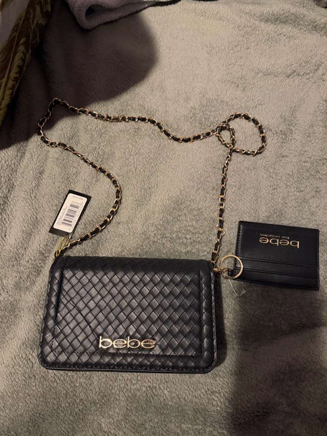 bebe crossbody bag with card case