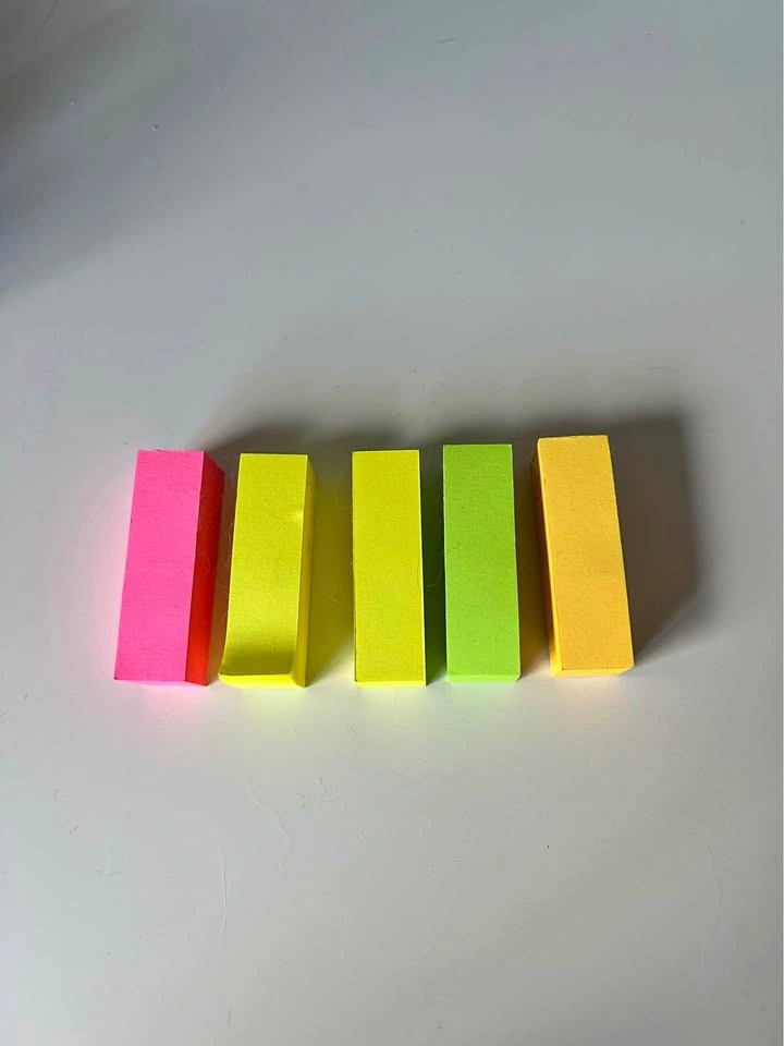 Sticky notes page markers