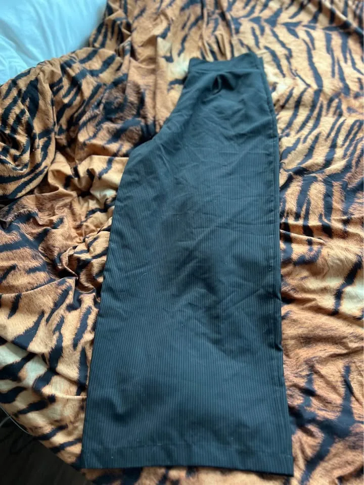 ASOS Wide Leg Striped Trousers baggy fit image indicator(2)