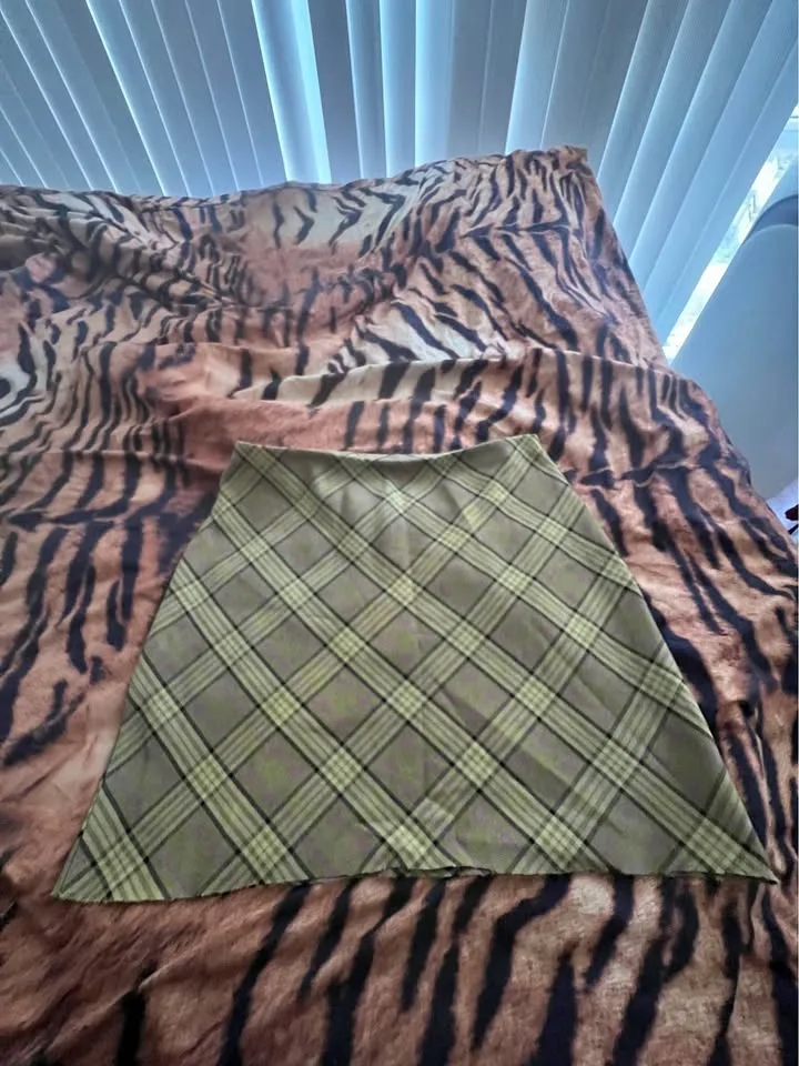 Checked mini skirt 90s preppy y2k Marks & Spencer L-XL thumbnail