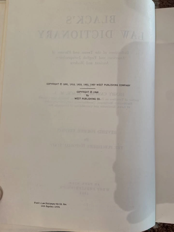 Black's Law Dictionary - Revised Fourth Edition - photo 5