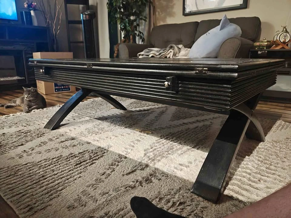 Oversize fold out coffee table