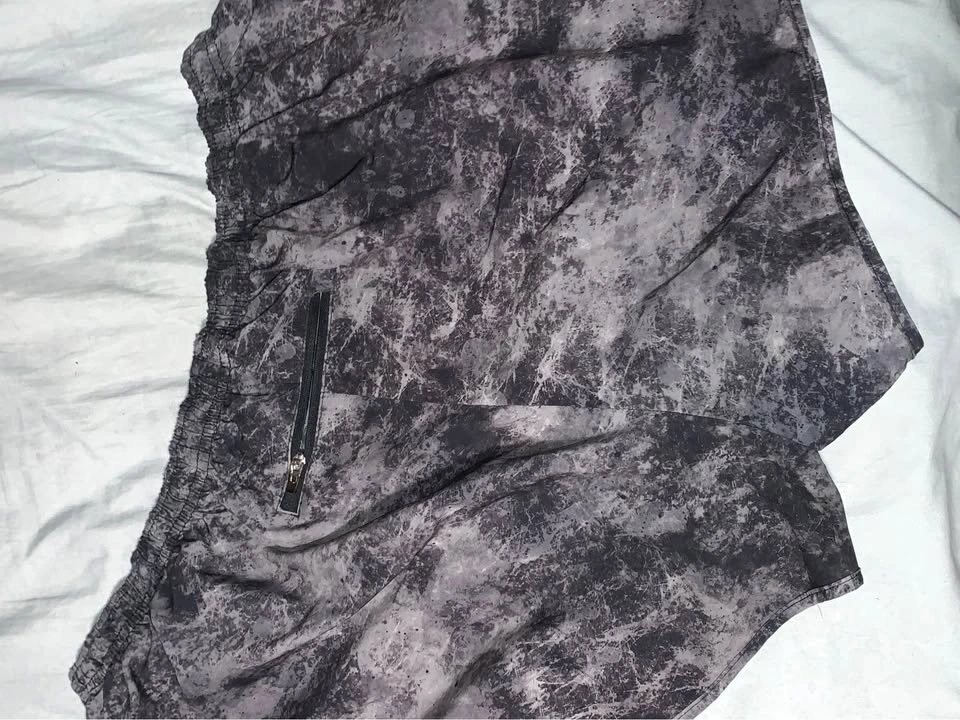 Grey Marble Athletic Running Shorts - photo 2
