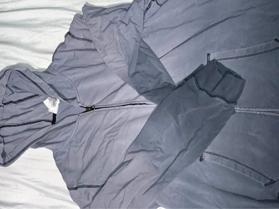 Grey Zip-Up Hoodie