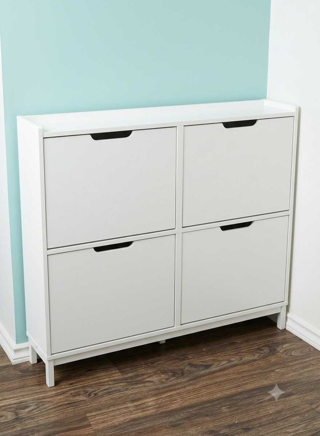 Elegant Narrow Shoe Storage Cabinet - photo 2