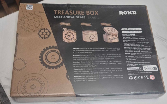 ROKR TREASURE BOX MECHANICAL GEARS LK502 - photo 3