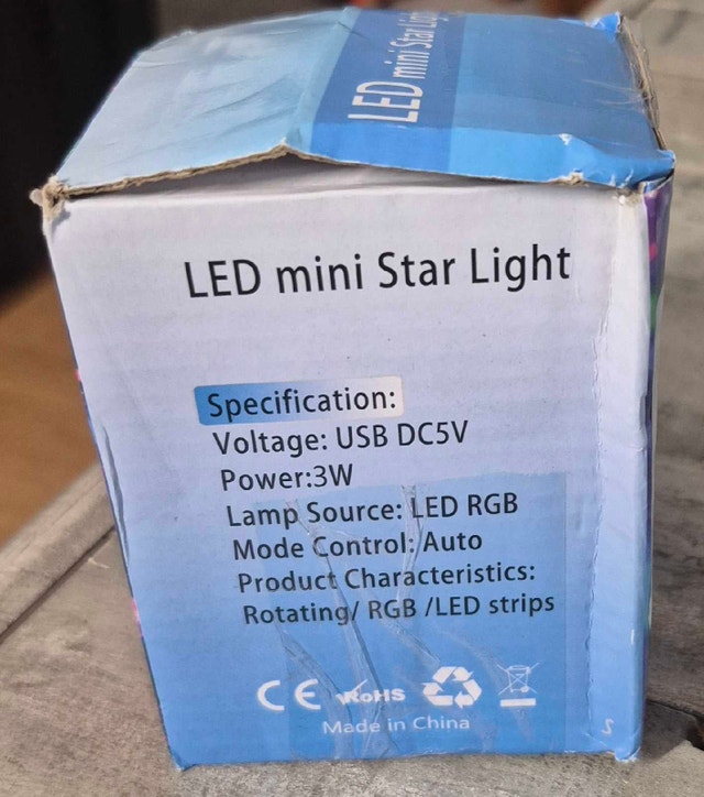 USB LED Mini Star Light Projector - photo 4
