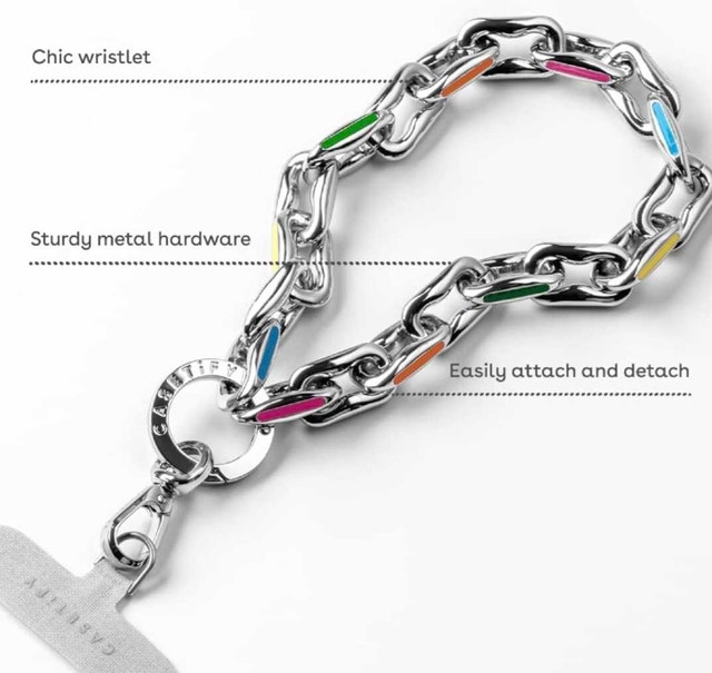Casetify Metal Chain Wrist Strap, Silver - photo 4