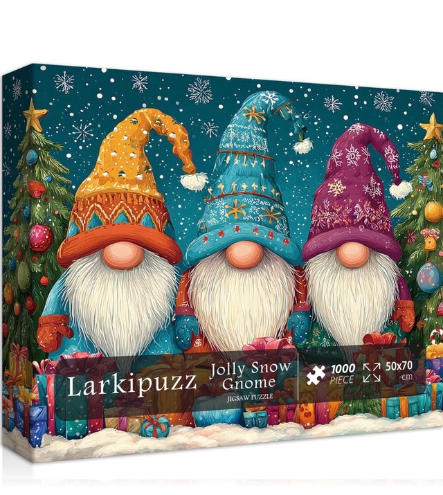 Larkipuzz Jolly Snow Gnome Puzzle - photo 5
