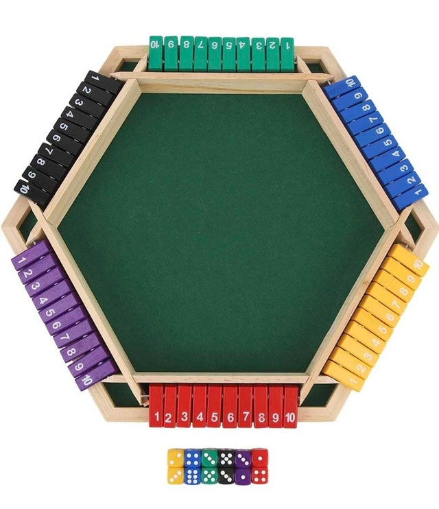 Shut The Box Game, 1-6 players