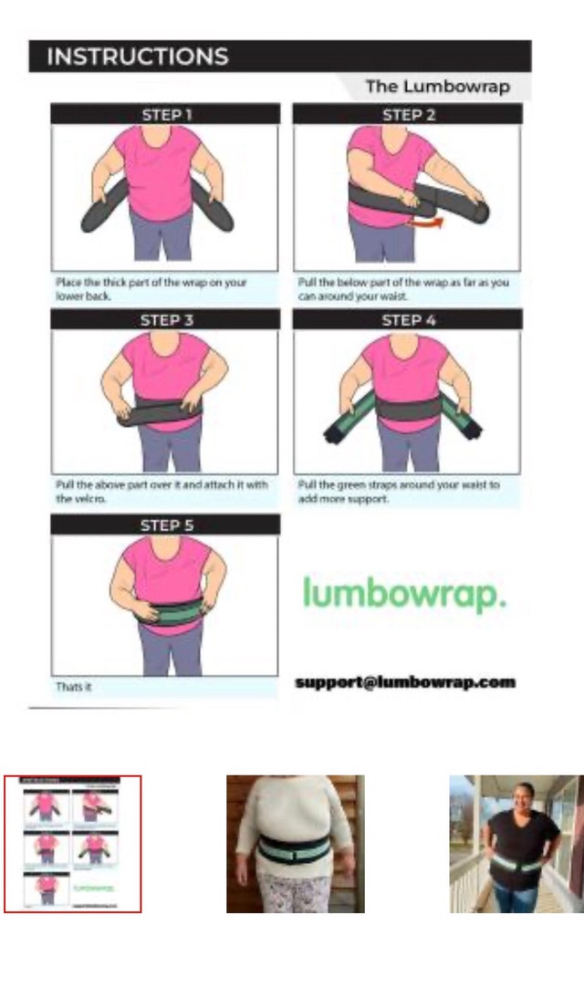 Lumbowrap Lower Back Wrap! Plus size - photo 2