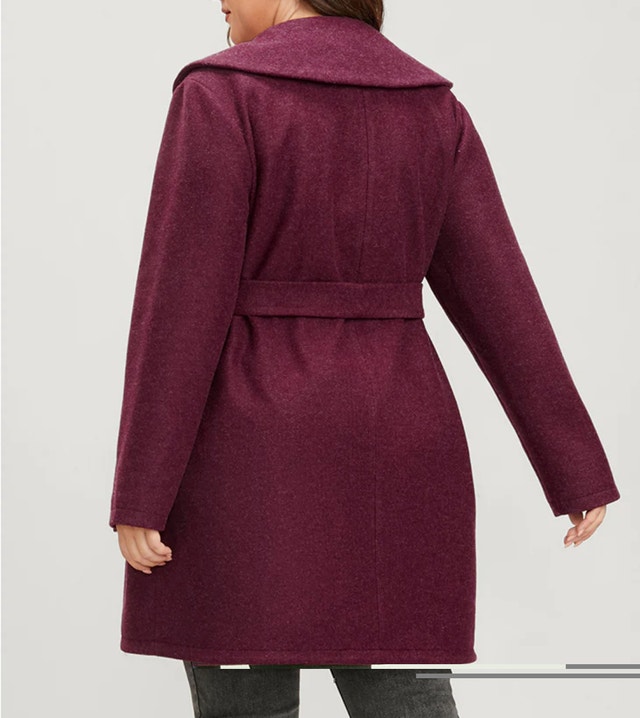 Plus size winter Coat Burgundy! 14-16 - photo 4