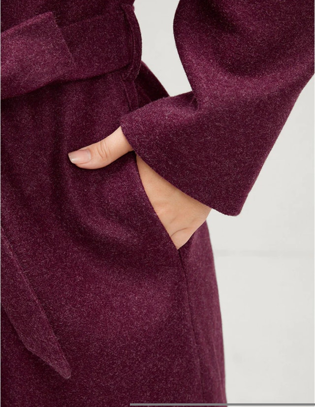 Plus size winter Coat Burgundy! 14-16 - photo 5