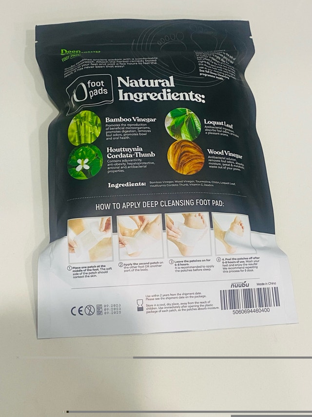 Deep cleansing feet detox patch- 10/pack - photo 3