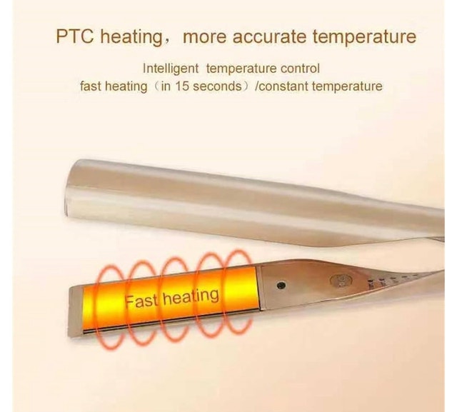 2-in-1 Hair Straightener! Gold - photo 3