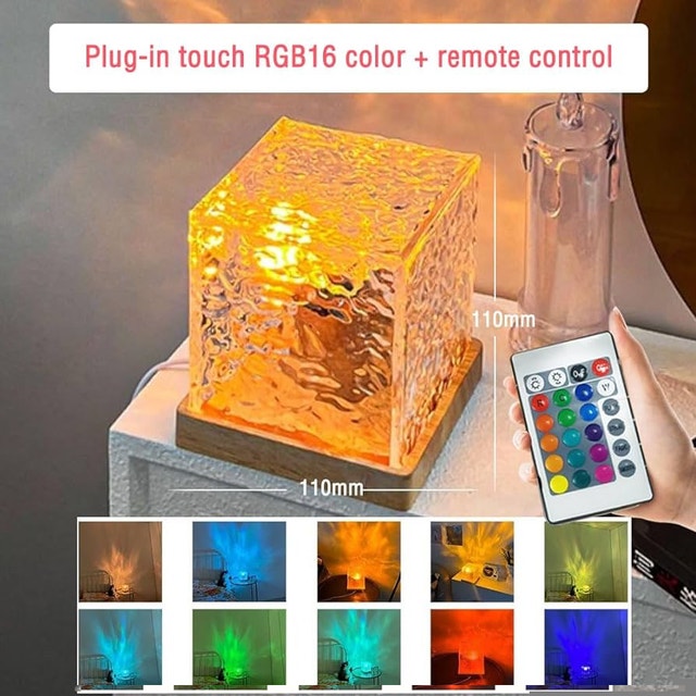 Water Wave Dynamic Projection Atmosphere Lamp - photo 2