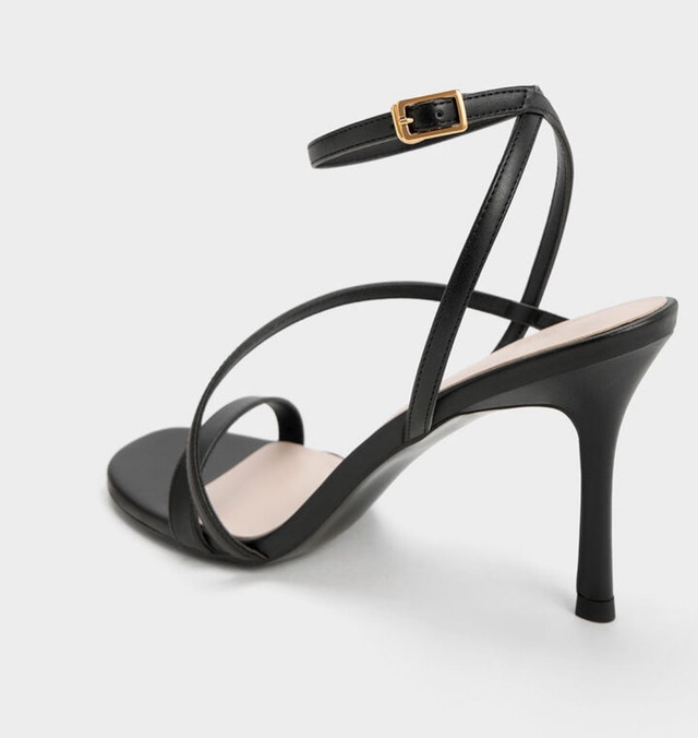 Strappy Heeled Sandals - Black! Size 5.5 - photo 2