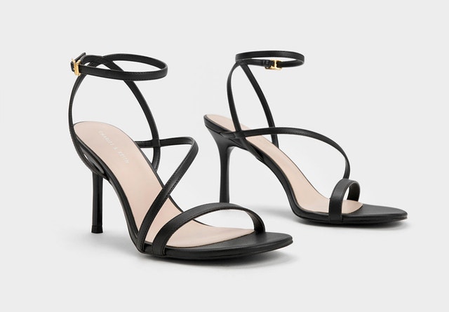Strappy Heeled Sandals - Black! Size 5.5 - photo 3