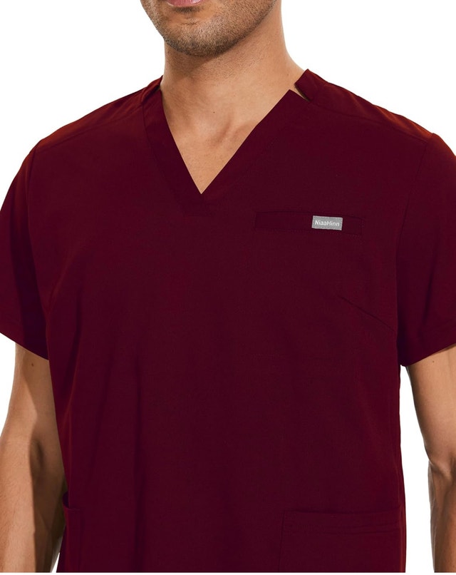 Burgundy Scrub set - Size L - photo 2