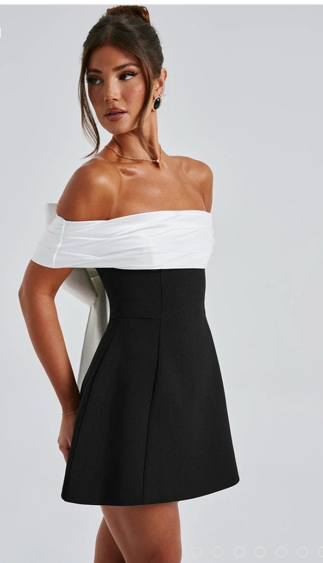 Babyboo DELTA MINI DRESS - BLACK/WHITE- SIZE L - photo 2