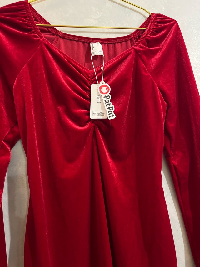 PatPat Red Velvet Dress-Size S - photo 2