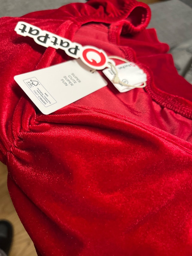 PatPat Red Velvet Dress-Size S - photo 4