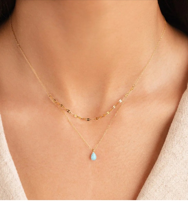 Teardrop Layered Necklace!