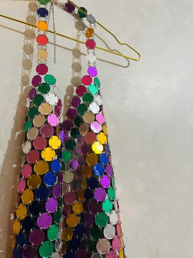 Sequin Halter Dress! L - photo 3