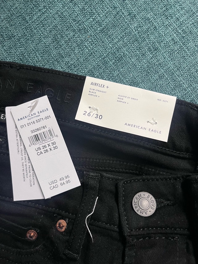 AE Airflex+ slim straight black size 26/30 - photo 3