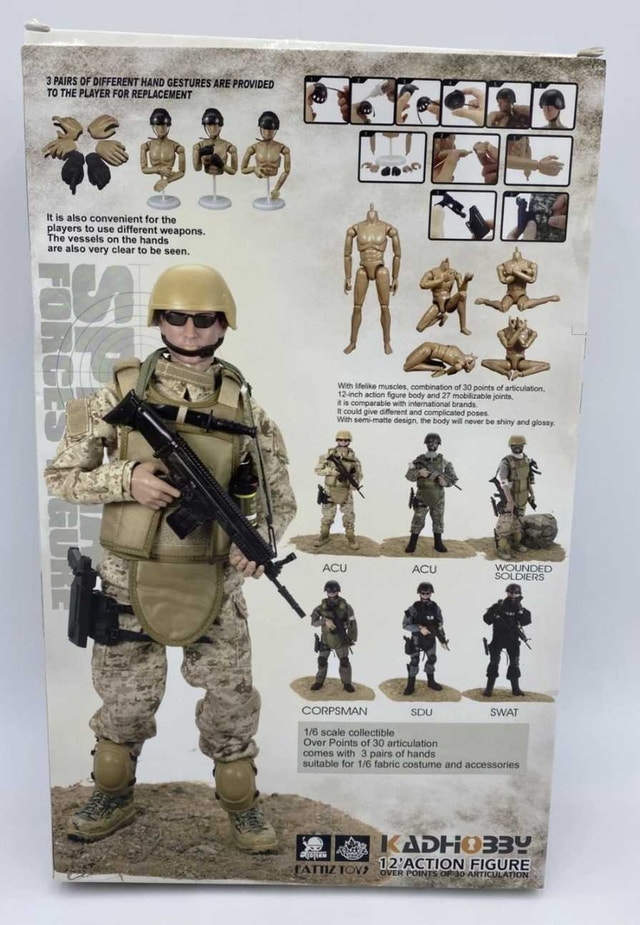 12" ACTION FIGURE, SPECIAL FORCES - photo 2
