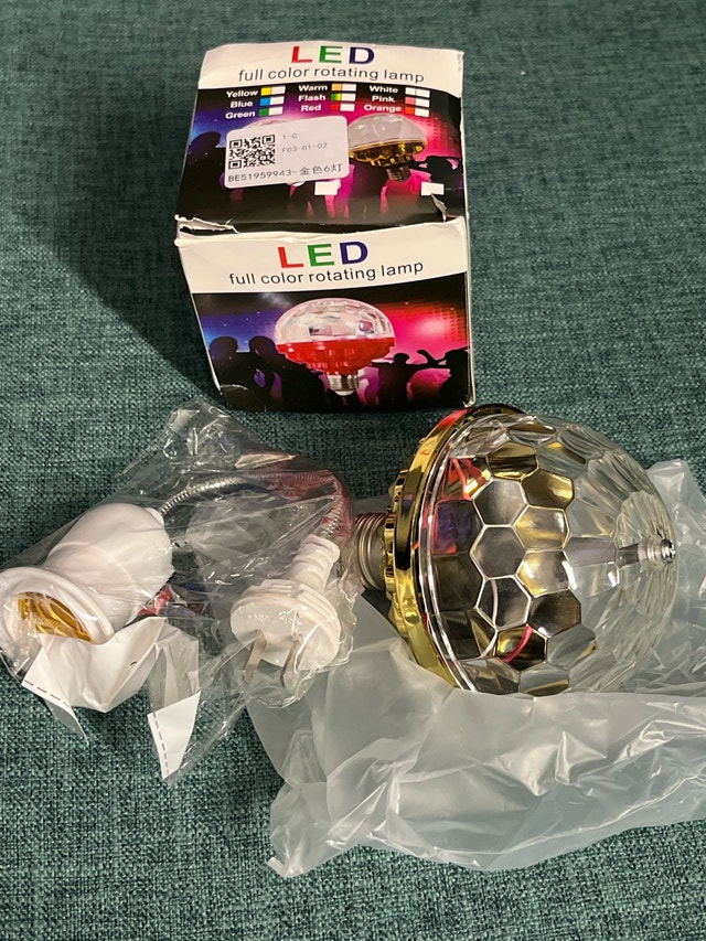 LED Full Colour Rotating Lamp - photo 5
