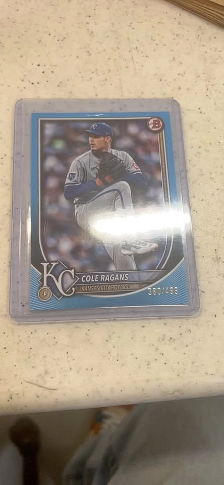 Bowman Cole Ragans Kansas City Royals Baseball Card 380/499