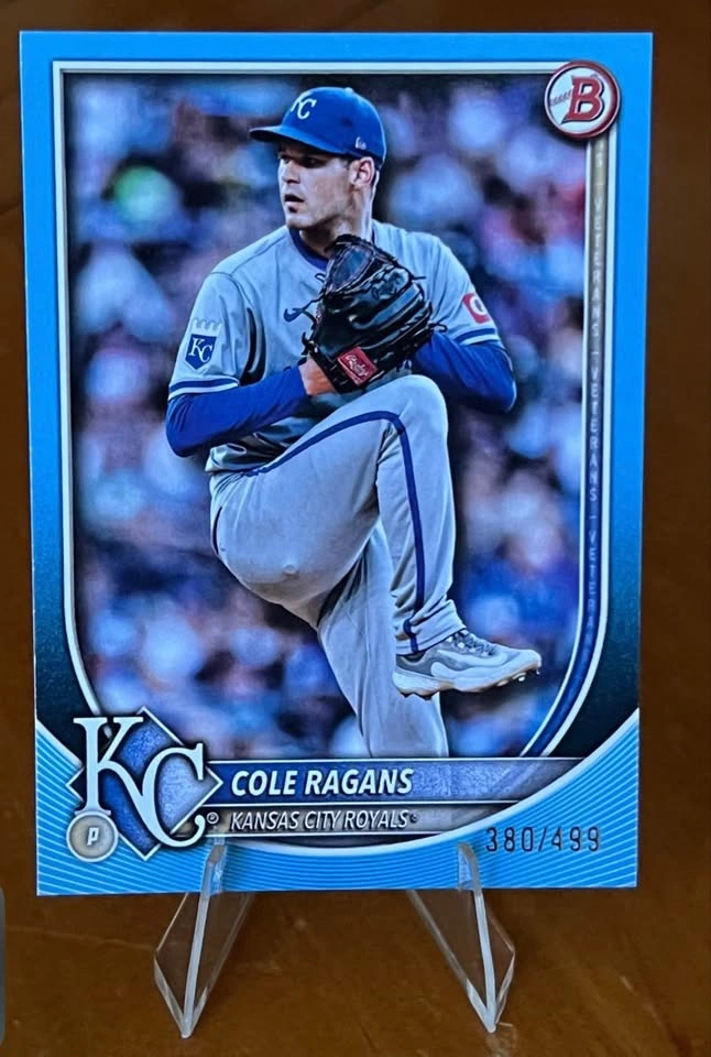 Bowman Cole Ragans Kansas City Royals Baseball Card 380/499 - photo 3
