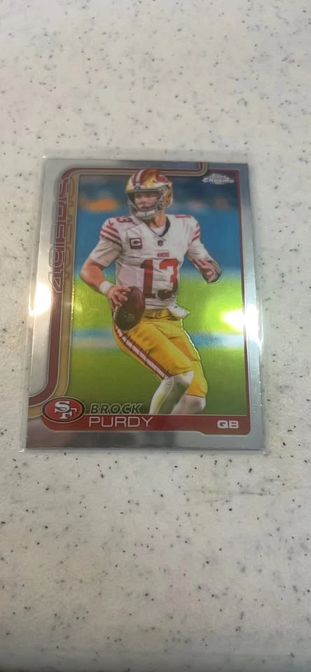 Brock Purdy 49ers Chrome Football Card