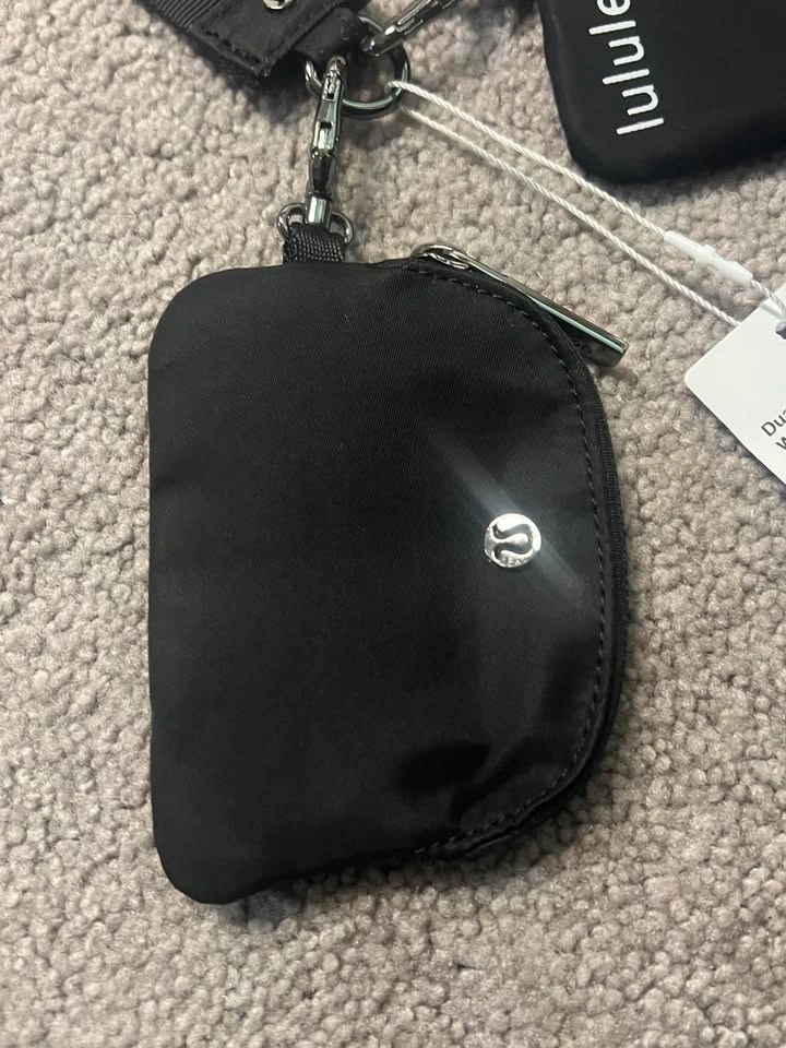 New Lulu Dual Pouch Wristlet Wallet Coin Purse Card Holder - photo 5