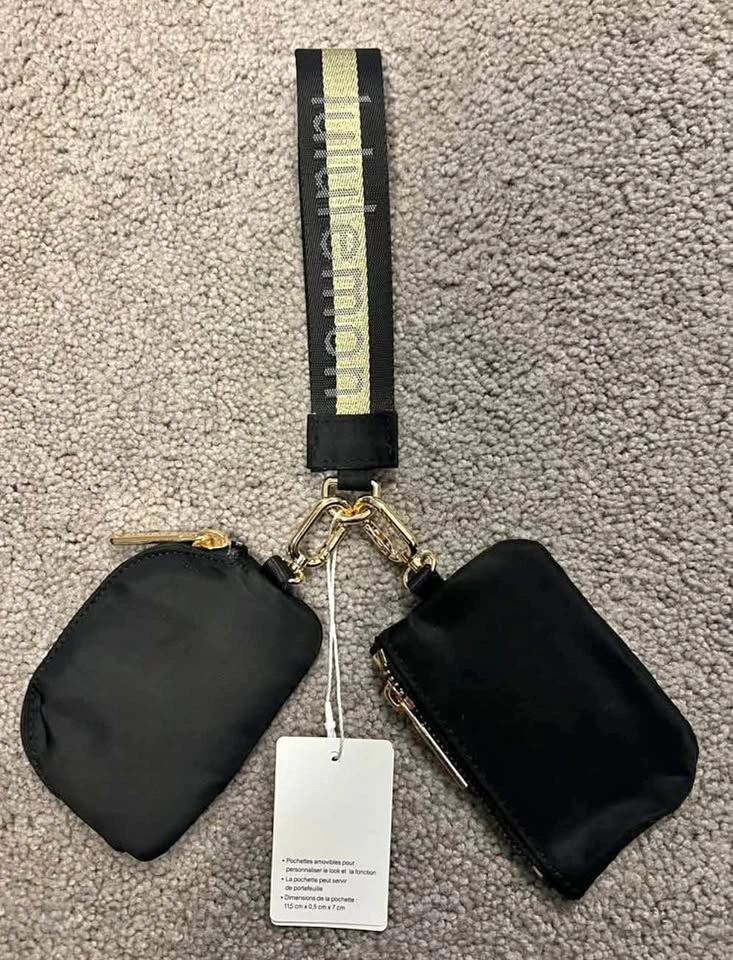 2 dual pouch wristlet