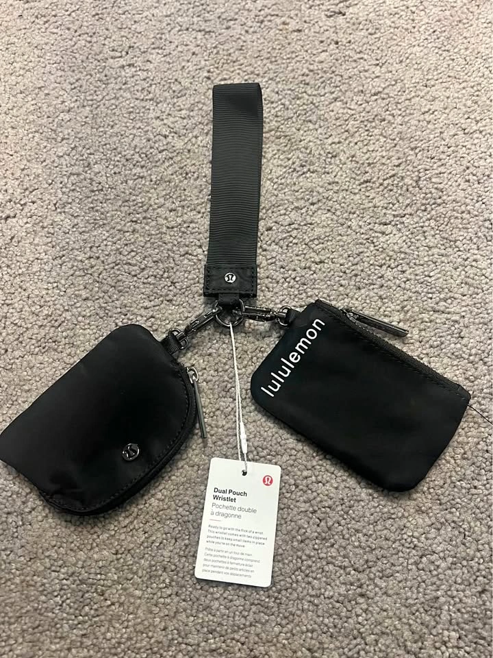 New Dual Pouch Wristlet wallet coin purse card holder