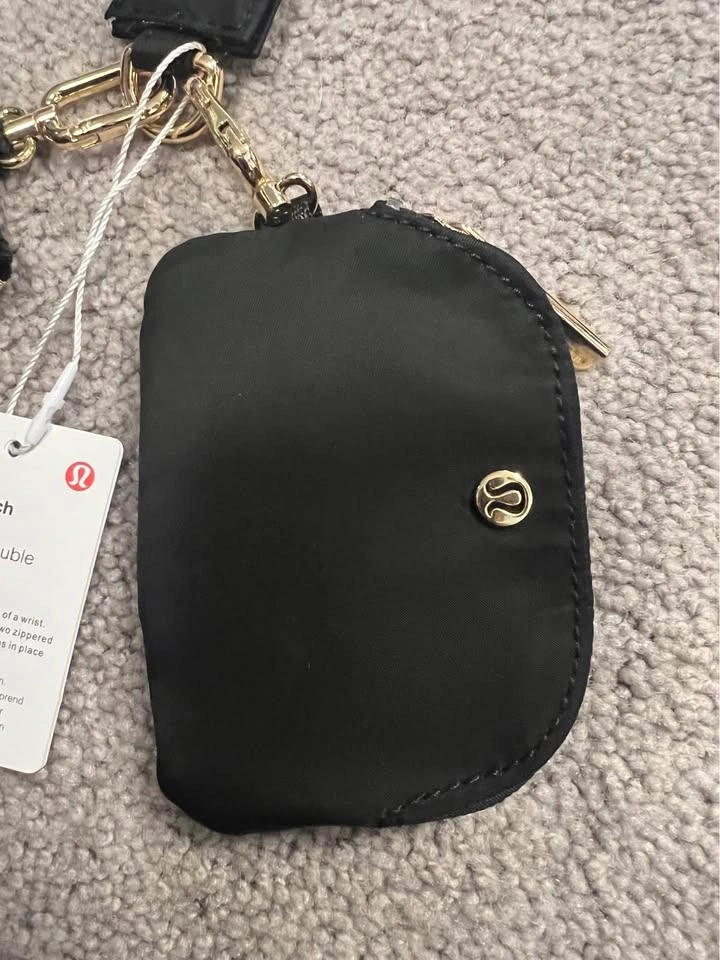 New Lulu Dual Pouch Wristlet Wallet Card Holder Coin Purse - photo 3