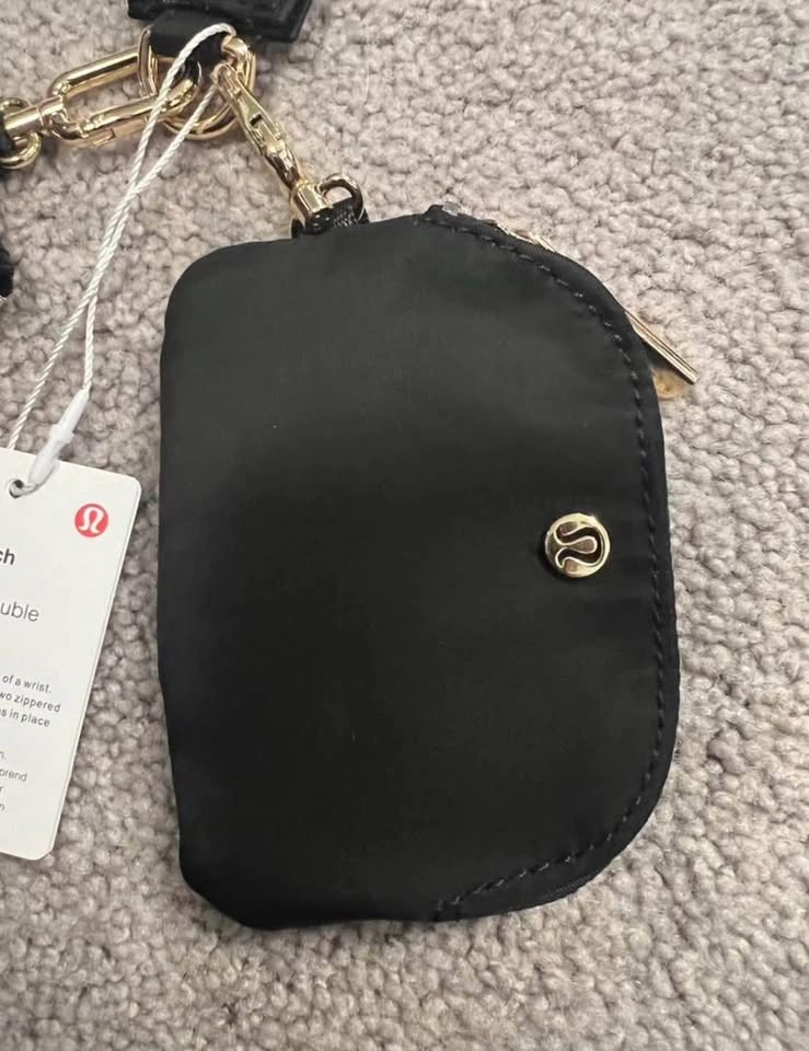 New Lulu Dual Pouch Wristlet Wallet Card Holder Coin Purse - photo 4