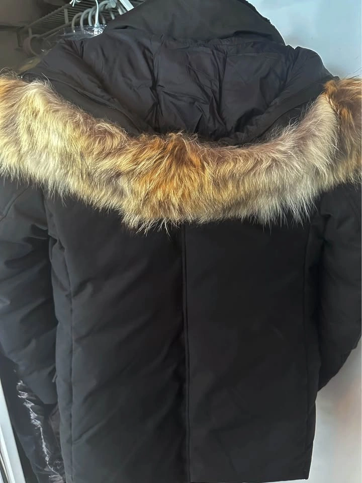 Authentic Mackage Black Down Parka – Size 36 – Professionally Dr - photo 5