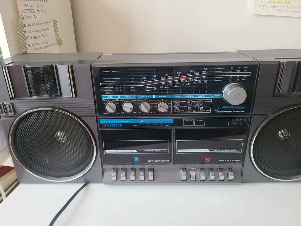 Citizen JTR 1456 Stereo 4 Band Radio Dual Cassette Recorder image indicator(2)