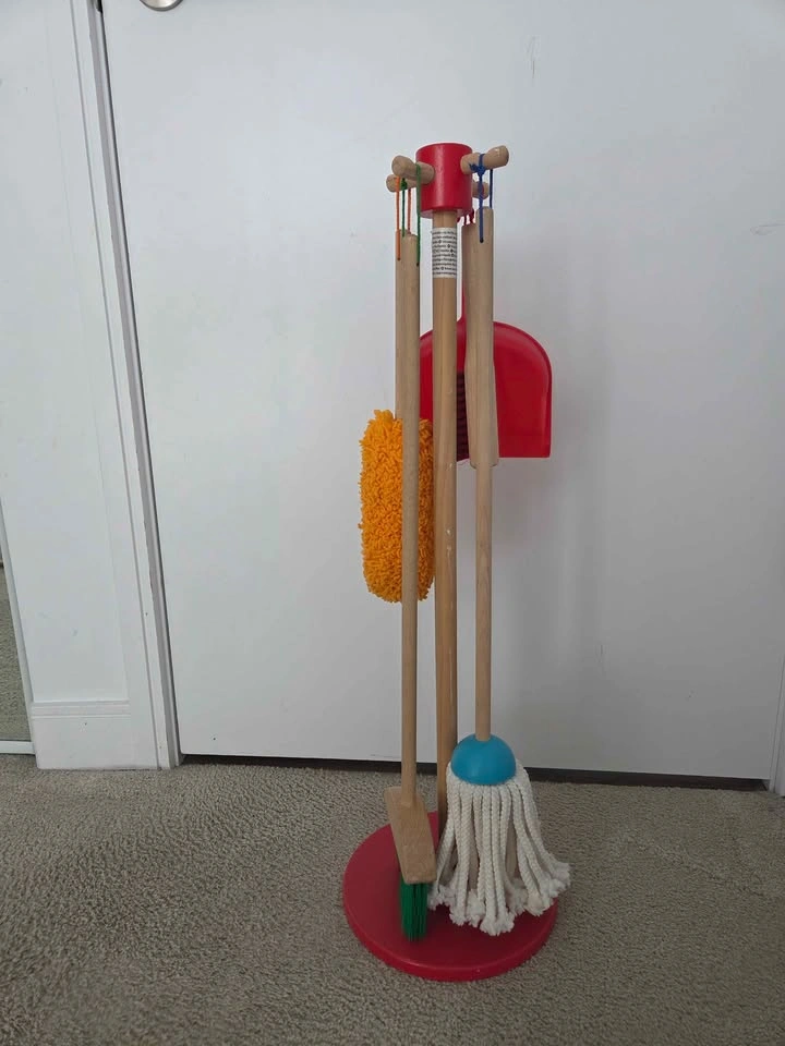 Kids Wooden Cleaning Set – Complete Pretend Play Kit - photo 3