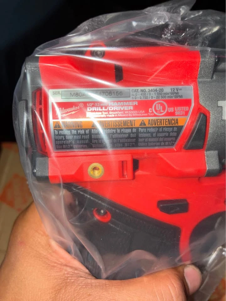 Milwaukee m12 3404-20 hammer drill - photo 2