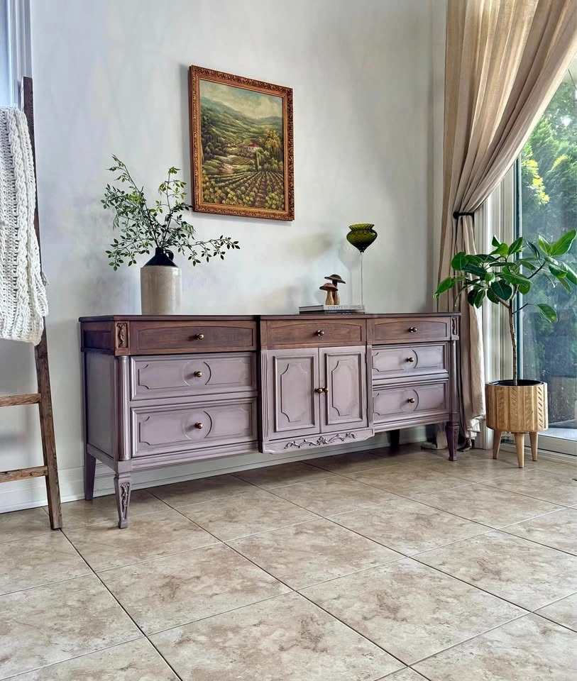 French Provincial Dresser/Credenza - Refinished