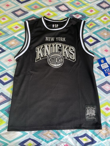 NWT New York Knicks NBA Jersey Black Muscle Tank Top Ultra Game