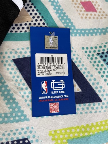 NWT New York Knicks NBA Jersey Black Muscle Tank Top Ultra Game - photo 3