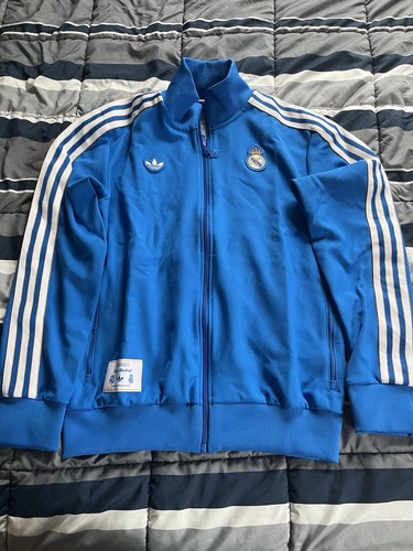 Men's Adidas Originals Blue Bird Real Madrid Track Top Jacket
