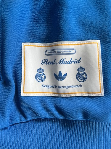 Men's Adidas Originals Blue Bird Real Madrid Track Top Jacket - photo 2